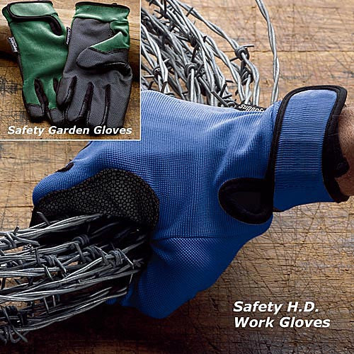 Guantes de seguridad verdes para jardín - Talla extragrande