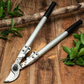 Tijeras de podar de derivación de acero forjado con mangos de aluminio
