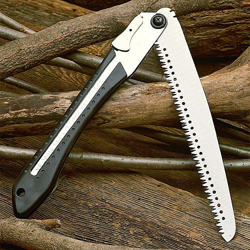 Serrucho de poda plegable de estilo japonés con mango de goma