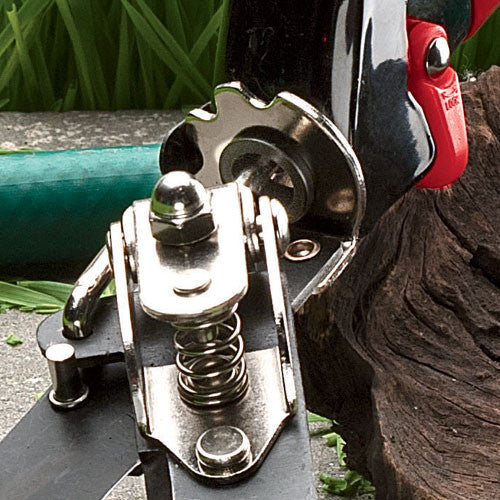 Tijeras de podar de precisión para césped con mangos ergonómicos rojos para bordes de jardín