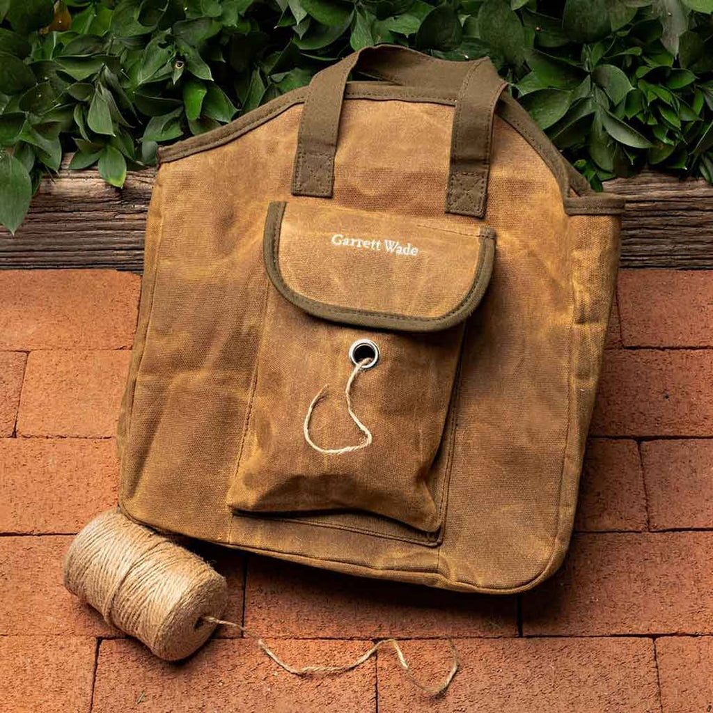 Bolsa de jardinería de lona encerada