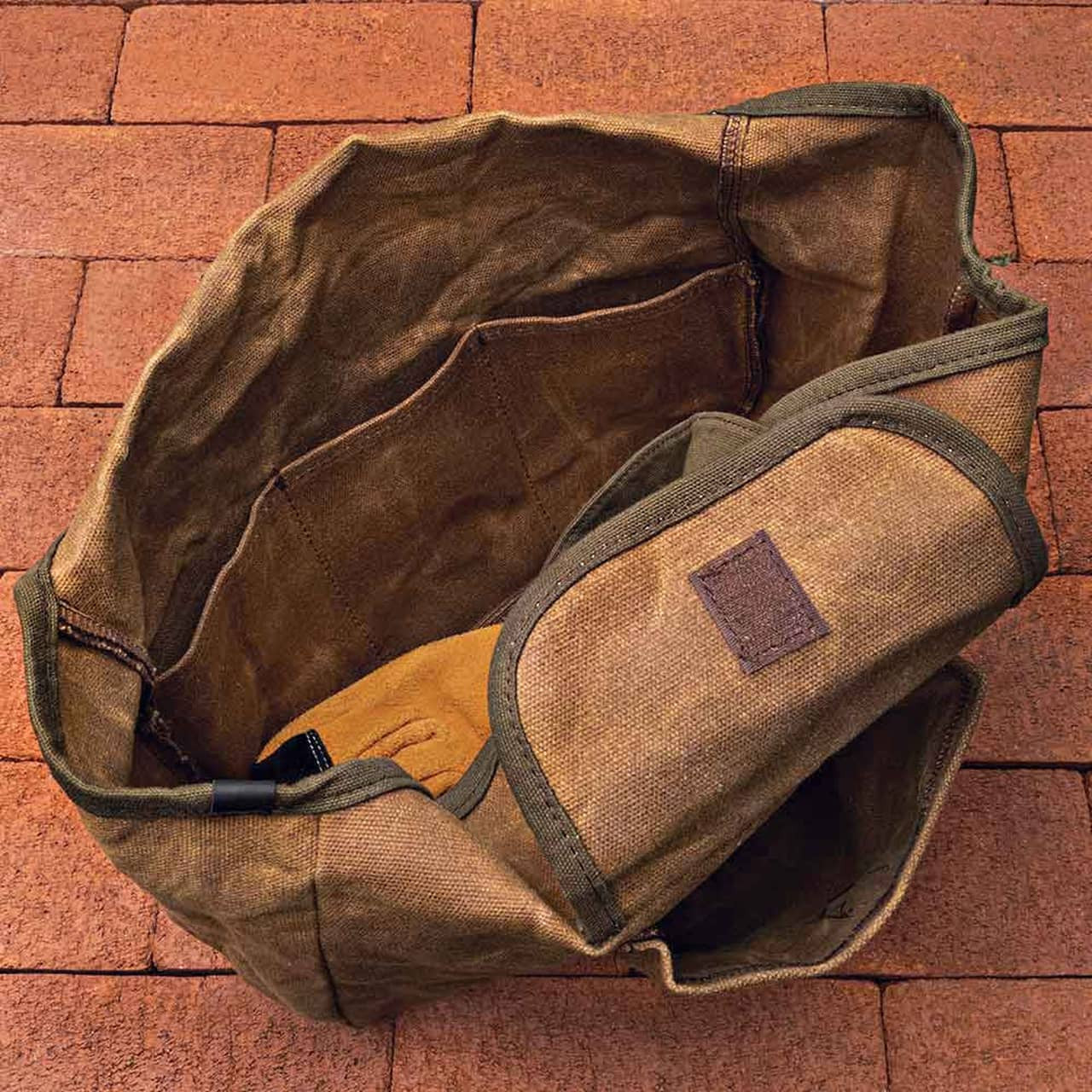 Bolsa de jardinería de lona encerada