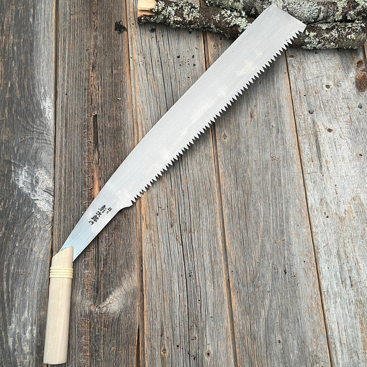 Serrucho japonés de 16 pulgadas con mango de madera dura para cortar a contrapelo, herramienta para exteriores