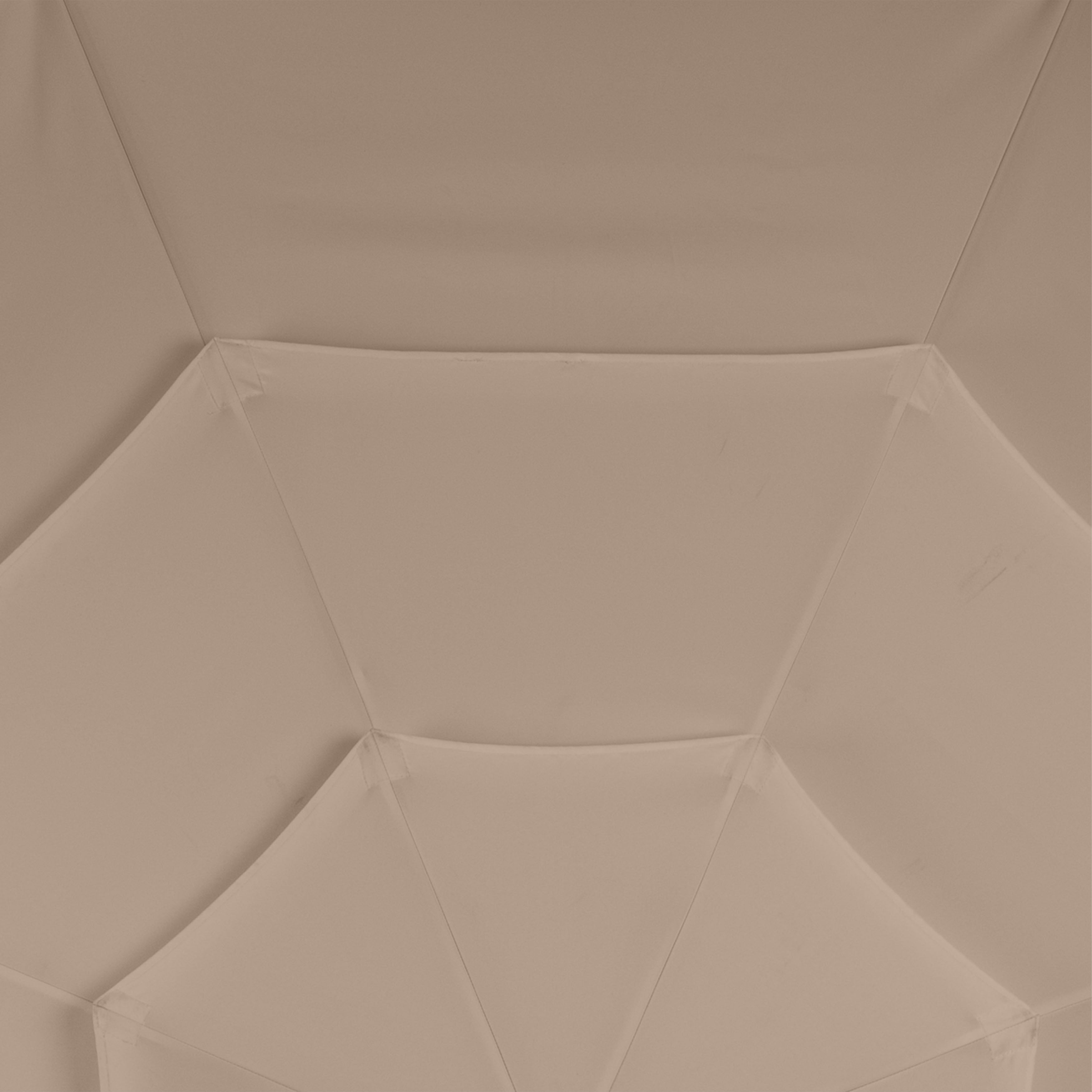 Parasol de Patio Exterior Beige de 3 m con Inclinación y Manivela