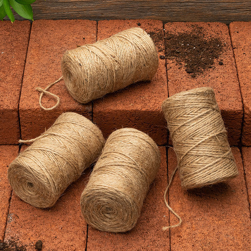 Cuerda de Yute Natural para Jardín, Suave, Flexible, Biodegradable, Hilo para Manualidades
